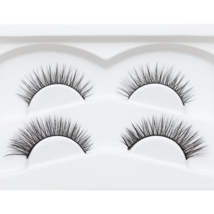 False Eyelashes - No Glue Black Eyeliner and Lashes Kit