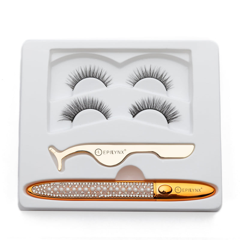 EpiLynx No-Glue Lash Kit – Waterproof Liner, Reusable Lashes & Vegan Formula