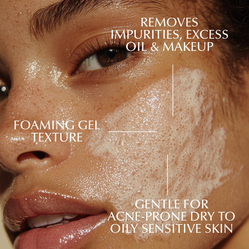 EpiLynx Gentle Foaming Facial Cleanser – Aloe, Apple & Ashwagandha for All Skin Types Face Cleanser