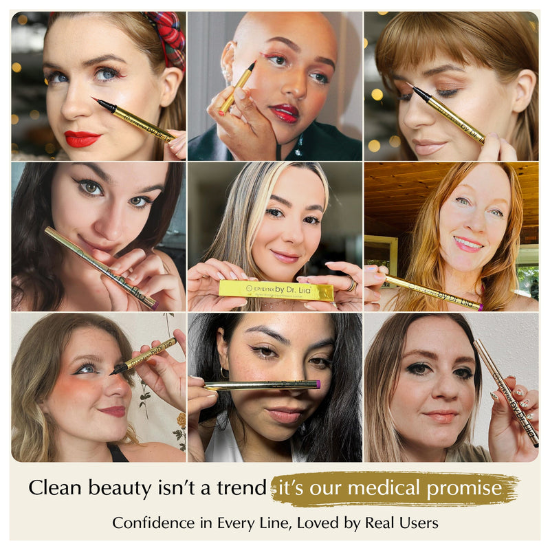 EpiLynx Waterproof Liquid Eyeliner Pen – Vegan, Gluten-Free, Smudge-Proof Precision in Matte & Shimmer Shades