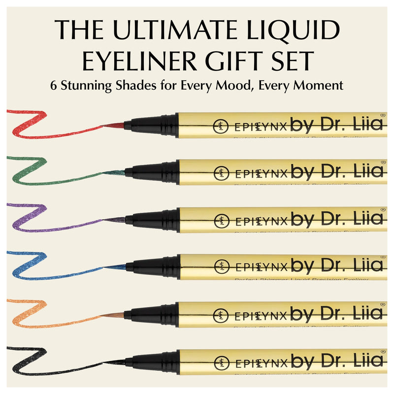 EpiLynx Waterproof Liquid Eyeliner Pen – Vegan, Gluten-Free, Smudge-Proof Precision in Matte & Shimmer Shades