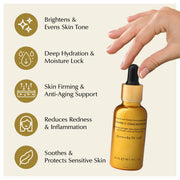 EpiLynx Brightening Vitamin C Glow Serum for Sensitive & Dry Skin – Vegan, Gluten-Free, Anti-Aging, Fragrance-Free Face Serums