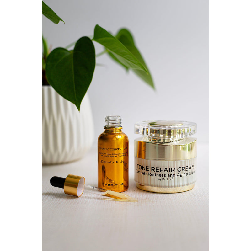 EpiLynx Brightening Vitamin C & Tone Repair Cream Set – Vegan, Gluten-Free Dark Spot & Hyperpigmentation Duo Face Creams