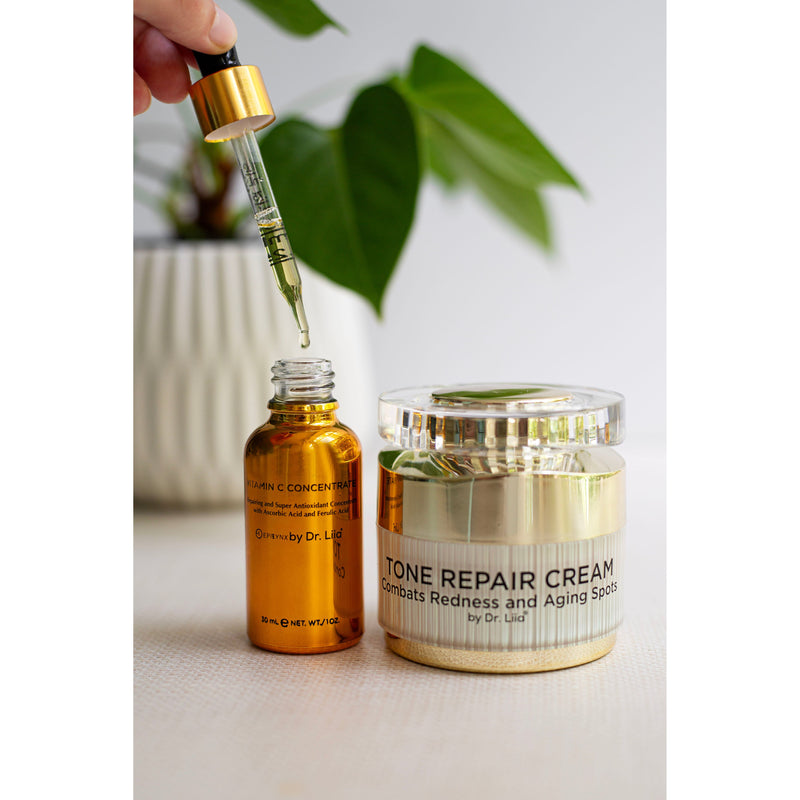 EpiLynx Brightening Vitamin C & Tone Repair Cream Set – Vegan, Gluten-Free Dark Spot & Hyperpigmentation Duo Face Creams