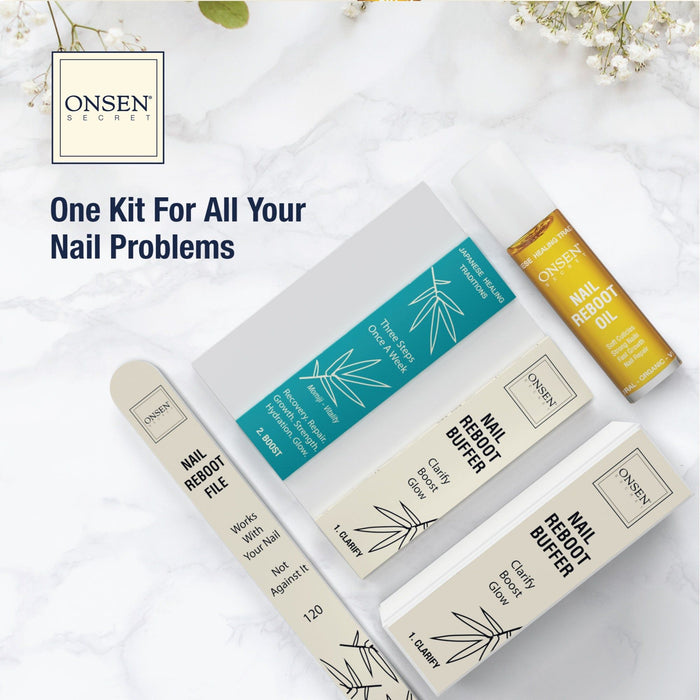 Onsen Secret Essential Nail Reboot Kit (Oil)