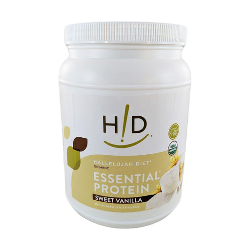 Hallelujah Diet HD Essential Protein Powder (Sweet Vanilla Flavor) 3.8oz