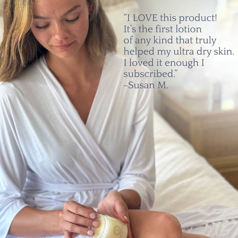 Clara & Fritz Tallow Shop Essential Soothing Recovery Body Balm with Infused Calendula Lotion & Moisturizer