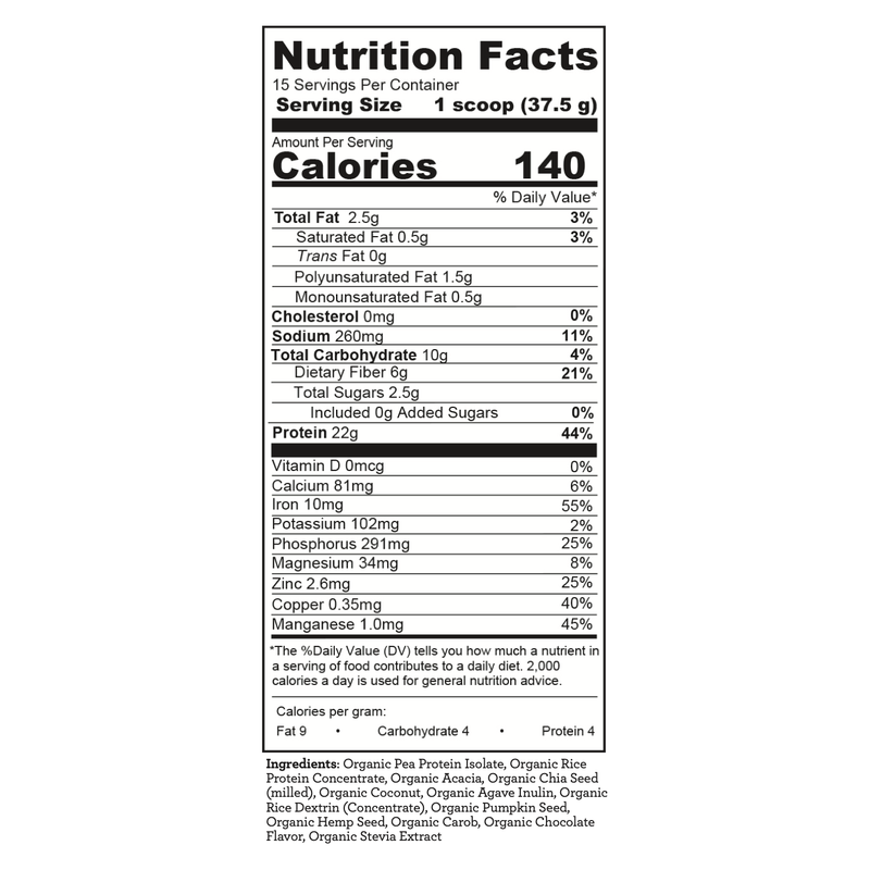 Hallelujah Diet Essential Protein Powder (Almost Chocolate Flavor) Protein Powder