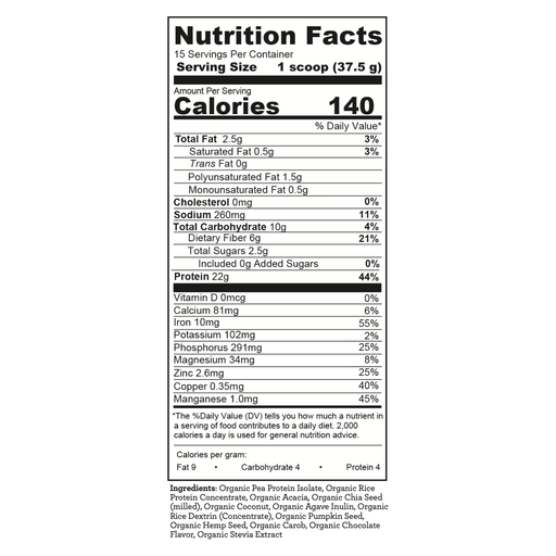 Hallelujah Diet Essential Protein Powder (Almost Chocolate Flavor) Protein Powder