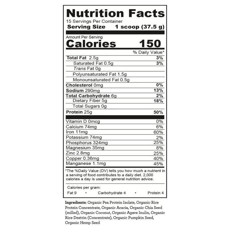 Hallelujah Diet Essential Protein Powder (Pure Flavor) Protein Powder