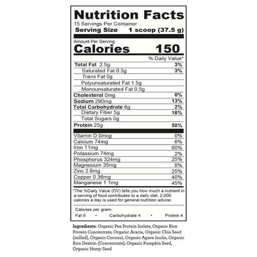 Hallelujah Diet Essential Protein Powder (Pure Flavor) Protein Powder