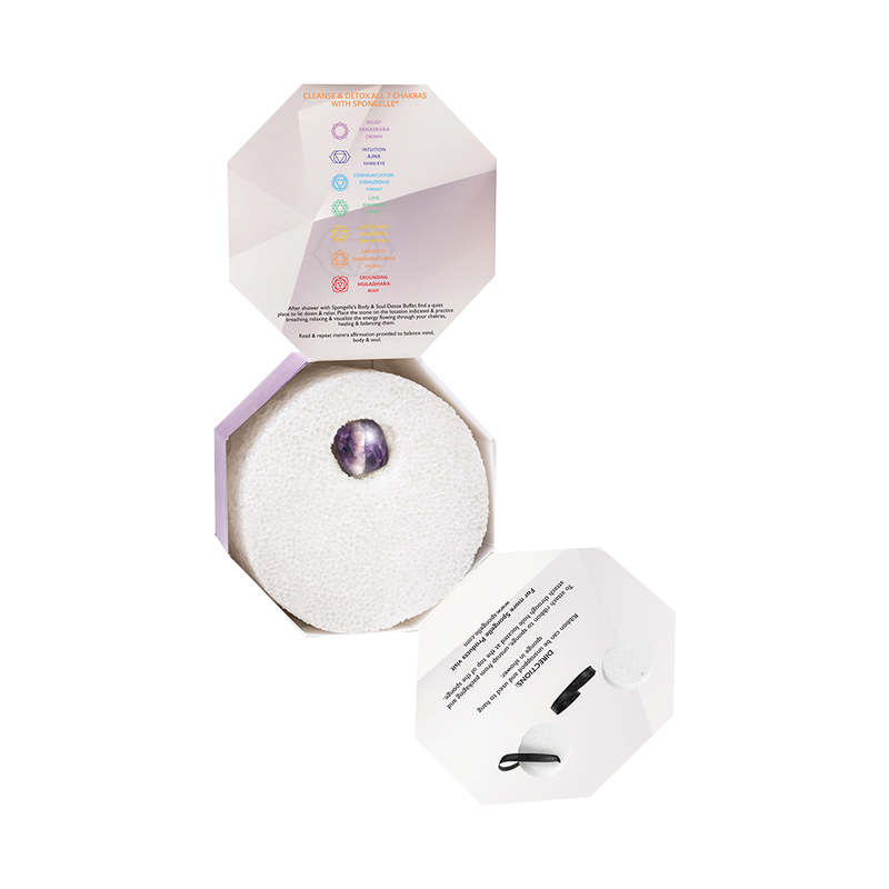 Spongellé Eternal Mint | Spiritual Detox (Amethyst) Body Wash Infused Buffer