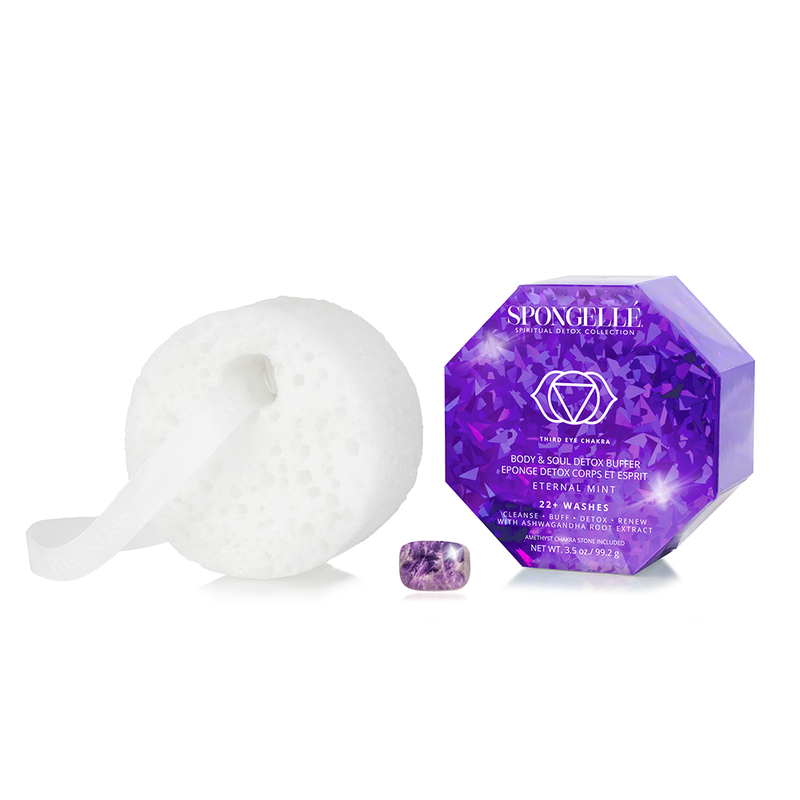 Spongellé Eternal Mint | Spiritual Detox (Amethyst) Body Wash Infused Buffer
