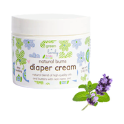 Green + Lovely Natural Bums Diaper Rash Cream - Effective Natural Diaper Cream - 2 oz. Natural Bums Diaper Rash Cream Organic