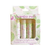 Green + Lovely Variety Lip Set - Organic Nature's Silk Lip Balm Lip Balm