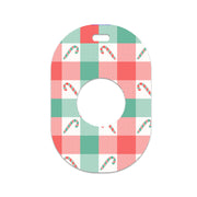 Peelz Peppermint Plaid Eversense 365 Smart Transmitter Sticker - Pump Peelz Peelz/Stickers