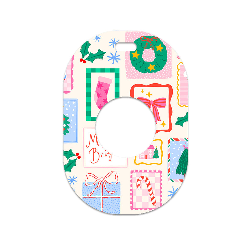 Peelz Holiday Greetings Eversense 365 Smart Transmitter Sticker - Pump Peelz Peelz/Stickers