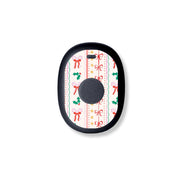 Peelz Holly Jolly Ribbon Eversense 365 Smart Transmitter Sticker - Pump Peelz Peelz/Stickers