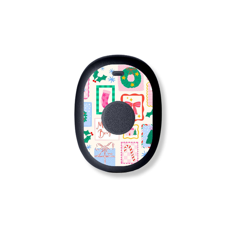 Peelz Holiday Greetings Eversense 365 Smart Transmitter Sticker - Pump Peelz Peelz/Stickers