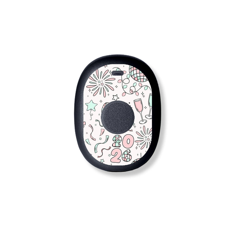 Peelz Cheers to '26 Eversense 365 Smart Transmitter Sticker - Pump Peelz Peelz/Stickers
