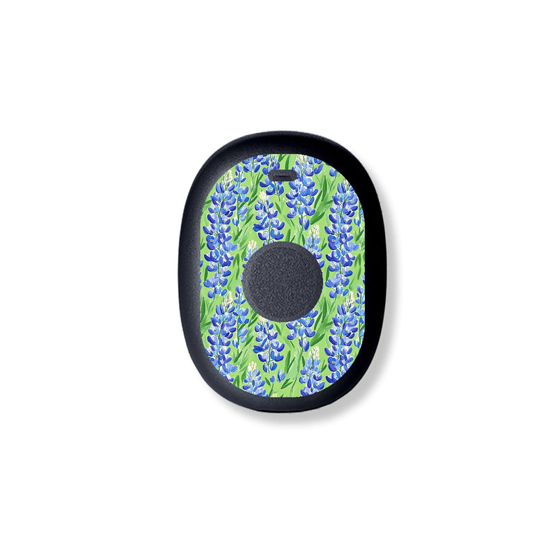 Peelz Blue Blooms Eversense 365 Smart Transmitter Sticker - Pump Peelz Peelz/Stickers