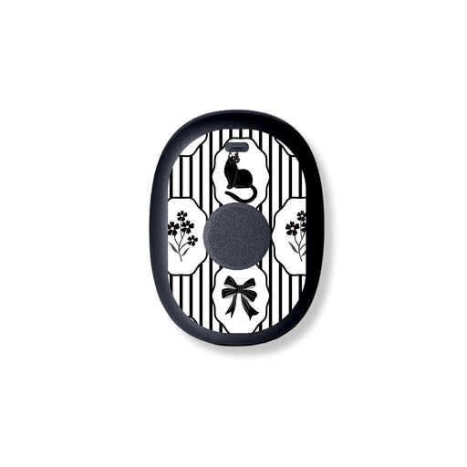 Peelz Midnight Cat Eversense 365 Smart Transmitter Sticker - Pump Peelz Peelz/Stickers