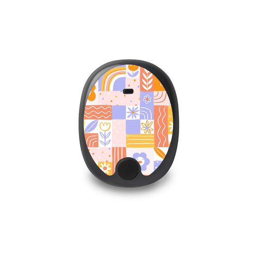 Peelz Wildflower Doodle Eversense Smart Transmitter Sticker - Pump Peelz Peelz/Stickers