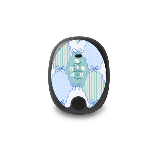 Peelz Cottage Bows Eversense Smart Transmitter Sticker - Pump Peelz Peelz/Stickers