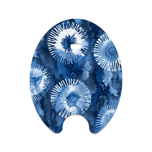 Peelz Monochrome Blue Tie Dye Eversense Smart Transmitter Peelz/Stickers