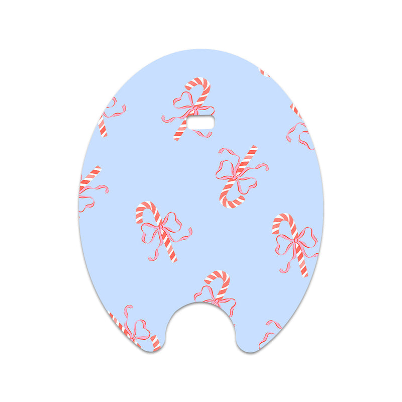 Peelz Candy Cane Lane Eversense Smart Transmitter Sticker - Pump Peelz Peelz/Stickers