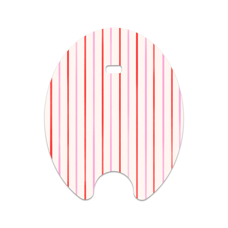 Peelz Peppermint Stripes Eversense Smart Transmitter Sticker - Pump Peelz Peelz/Stickers