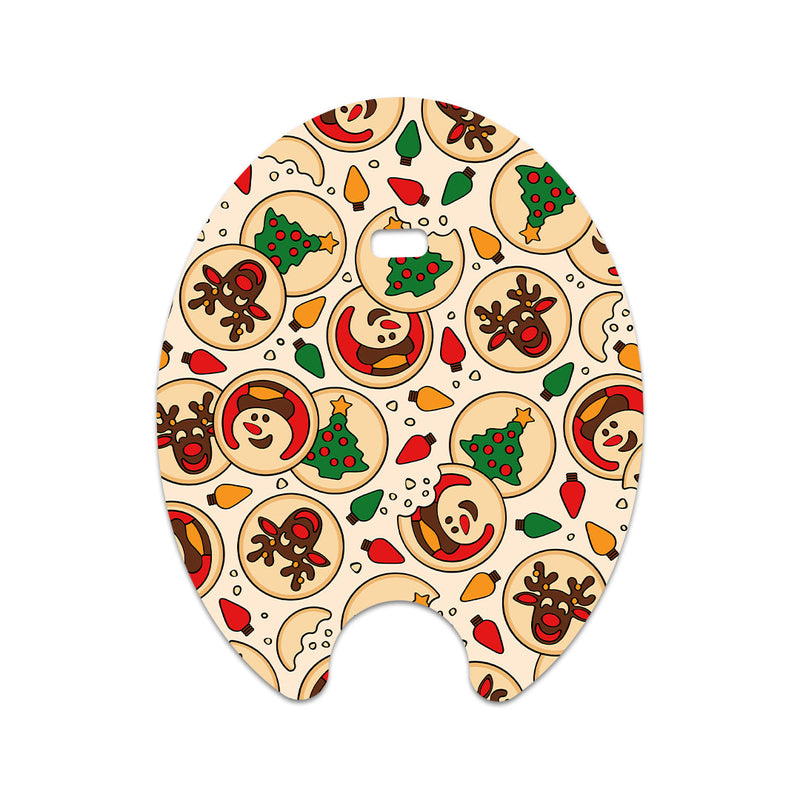 Peelz Santa's Cookies Eversense Smart Transmitter Sticker - Pump Peelz Peelz/Stickers
