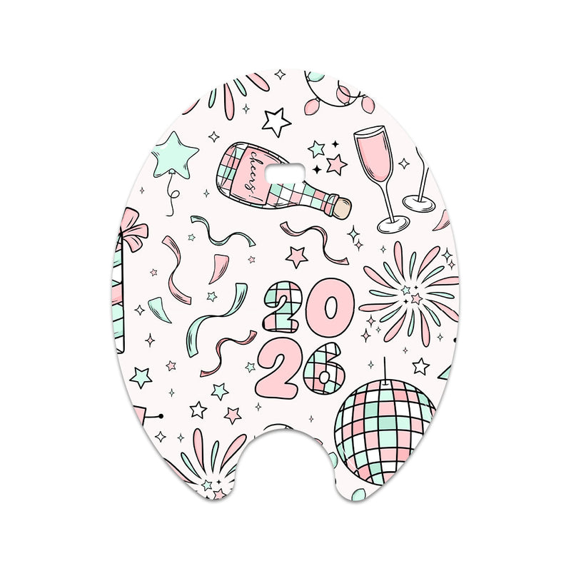 Peelz Cheers to '26 Eversense Smart Transmitter Sticker - Pump Peelz Peelz/Stickers