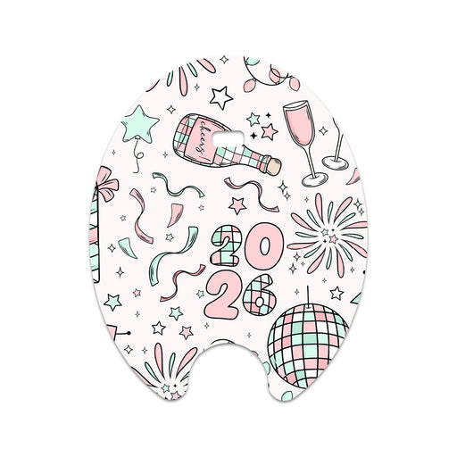 Peelz Cheers to '26 Eversense Smart Transmitter Sticker - Pump Peelz Peelz/Stickers