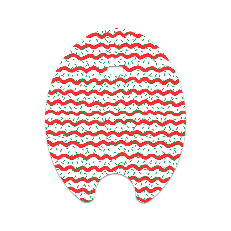 Peelz Christmas Icing Eversense Smart Transmitter Sticker - Pump Peelz Peelz/Stickers