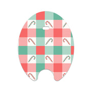 Peelz Peppermint Plaid Eversense Smart Transmitter Sticker - Pump Peelz Peelz/Stickers