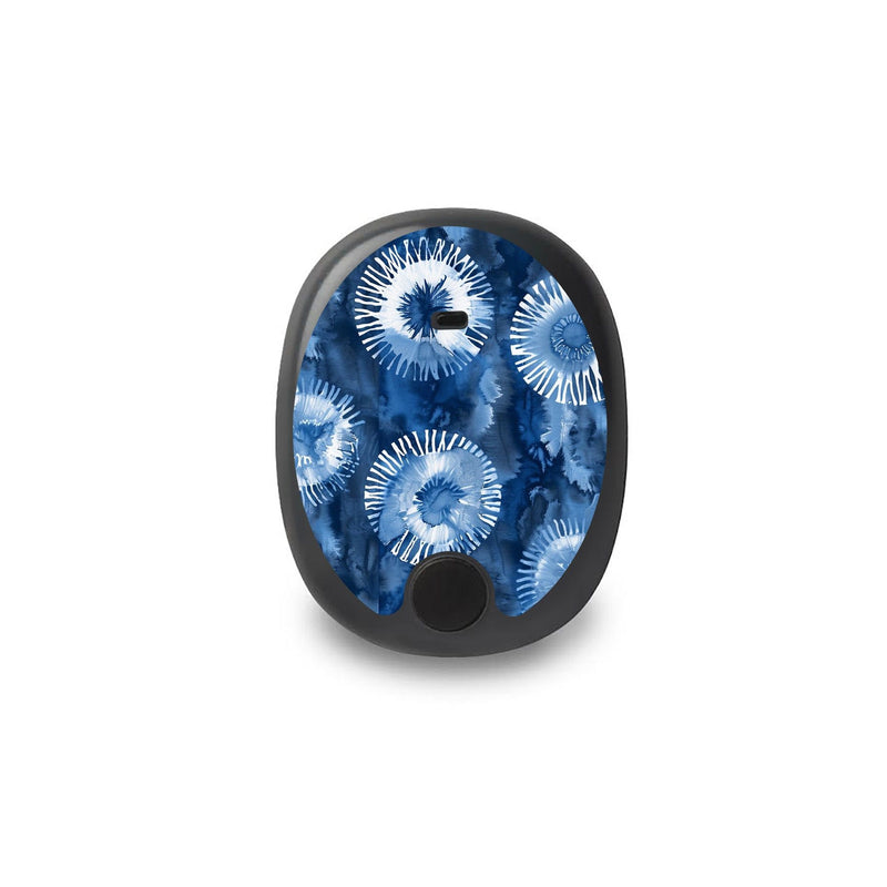 Peelz Monochrome Blue Tie Dye Eversense Smart Transmitter Peelz/Stickers