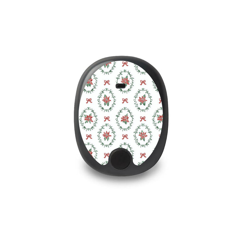 Peelz Poinsettia Parade Eversense Smart Transmitter Sticker - Pump Peelz Peelz/Stickers
