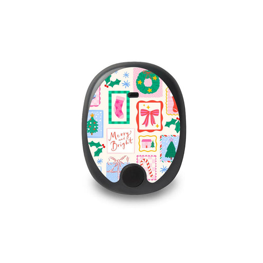 Peelz Holiday Greetings Eversense Smart Transmitter Sticker - Pump Peelz Peelz/Stickers