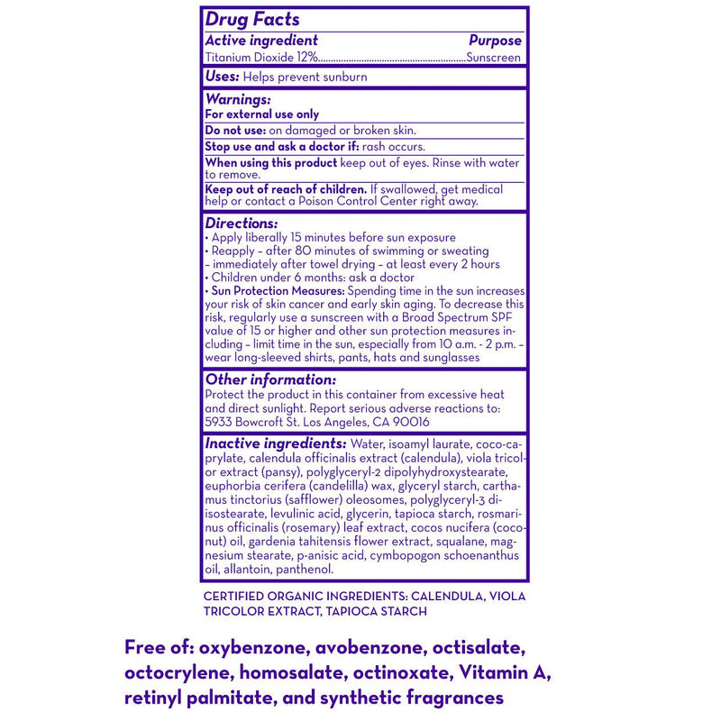 California Baby Everyday/Year-Round™ Broad Spectrum SPF 30+ Sunscreen Sunscreen