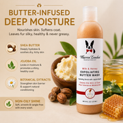 Warren London Exfoliating Butter Wash Dog Shampoo Gallons - With Natural Jojoba Beads Spa Product Light Gray Pomegranate & Fig,Milk & Honey