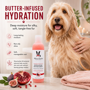 Warren London Exfoliating Butter Wash Dog Shampoo Gallons - With Natural Jojoba Beads Spa Product Misty Rose Pomegranate & Fig,Milk & Honey