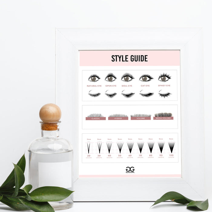 Downloadable Lash Style Guide Poster