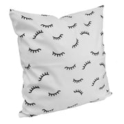 GladGirl Throw Pillow Cover - Eyelash Pattern 18" x 18" Marketing