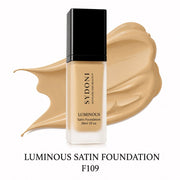 Sydoni Skincare and Beauty SYDONI LUMINOUS SATIN FOUNDATION – Radiant Skin, Smooth Perfection 30ml 1 fl. oz (16 Shades) Foundation White Smoke F109-Warm Linen