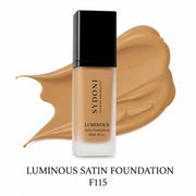 Sydoni Skincare and Beauty SYDONI LUMINOUS SATIN FOUNDATION – Radiant Skin, Smooth Perfection 30ml 1 fl. oz (16 Shades) Foundation White Smoke F115-Golden Sand