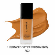 Sydoni Skincare and Beauty SYDONI LUMINOUS SATIN FOUNDATION – Radiant Skin, Smooth Perfection 30ml 1 fl. oz (16 Shades) Foundation White Smoke F123-Soft Caramel