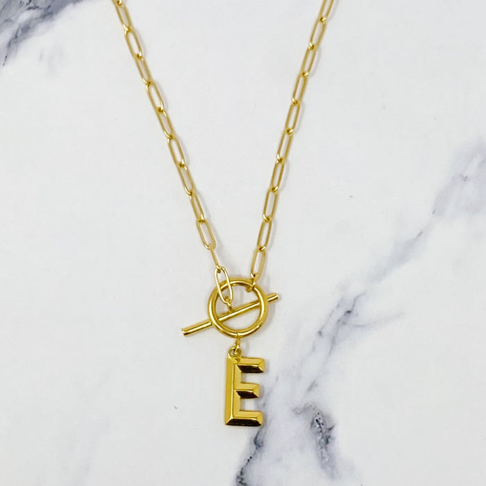 Modern Classic Initial Necklace