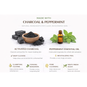 Lulu’s Holistics Charcoal & Peppermint Glycerin Bar Soap – Purifying Cleanse Bar soap