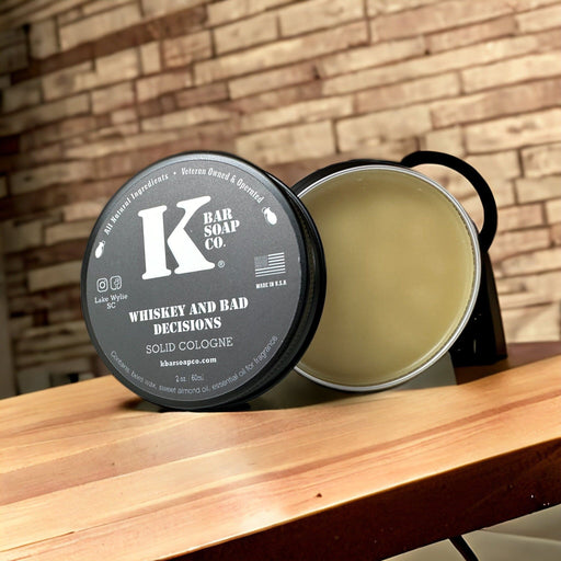 Kbarsoapco - Whiskey & Bad Decisions Solid Cologne